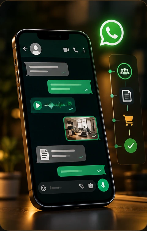 Connect replying to a WhatsApp conversation